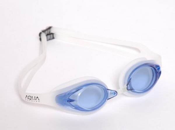 prescription swim goggles white